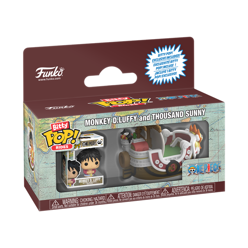 Funko Pop! | Bitty Pop Monkey D. Luffy and Thousand Sunny | One piece.