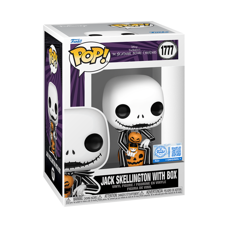 Funko Pop! | Jack Skellington with Box Exclusivo | The Nightmare before christmas.